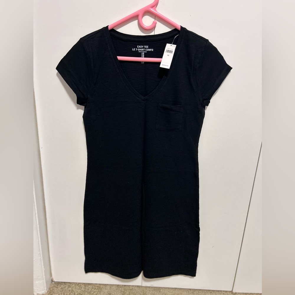 GAP Factory Charcoal Casual Tee Shirt Dress